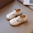 thumbnail image 1 of Rciityk White Sandals for Girls Toddler Princess Shoes Beach Roman Sandals Cute Weave Hollow Out Non-Slip Soft Sole Flats, 1 of 8