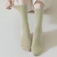 thumbnail image 1 of Rciityk Women's Crew Socks Casual Socks LightWeight Thin Casual Calf Socks Solid Color Socks, 1 of 8