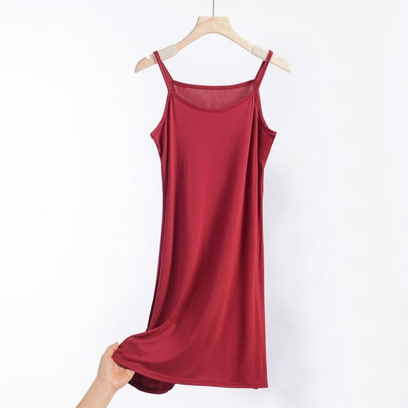 Rciityk Women's Strap Nightgowns Modals Sleeveless Nightdress Soft Comfortable Ladies Sleep Dress Summer Casual Cool Nightshirt