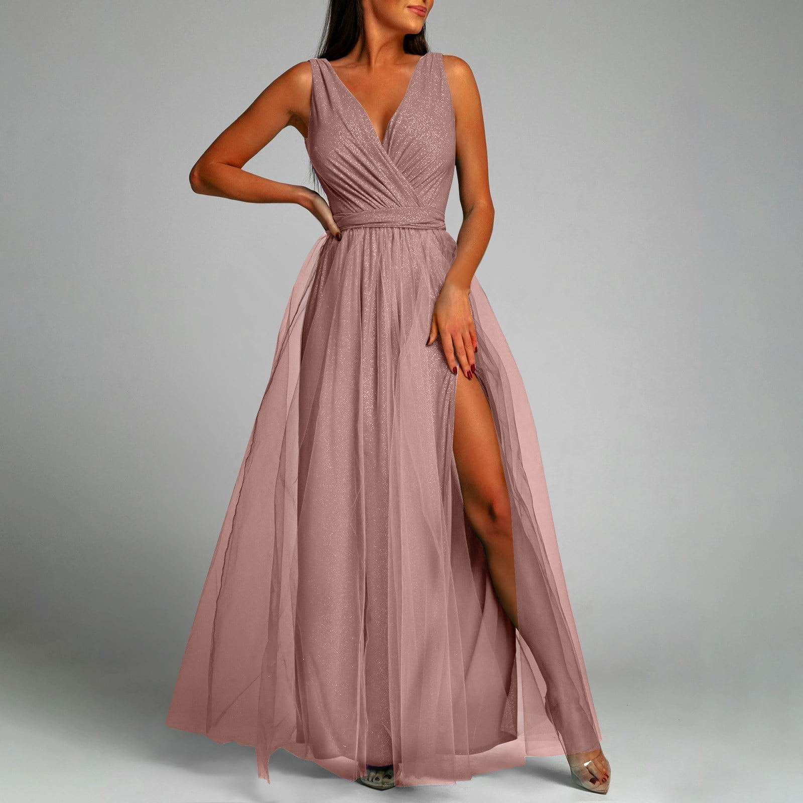 off shoulder black dress long sleeve Ladivine CD243