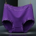 thumbnail image 1 of Rciityk Women's Underwear High Waisted Solid Lace Full Coverages Stretch Briefs Panties Soft Comfortable Panties, 1 of 3