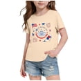 thumbnail image 1 of Rciityk Youth 4th of July T-Shirt Boys Girls American Flag Graphic Short Sleeve Crew Neck Tee for 13-14Y - Independence Day Clothes, 1 of 5