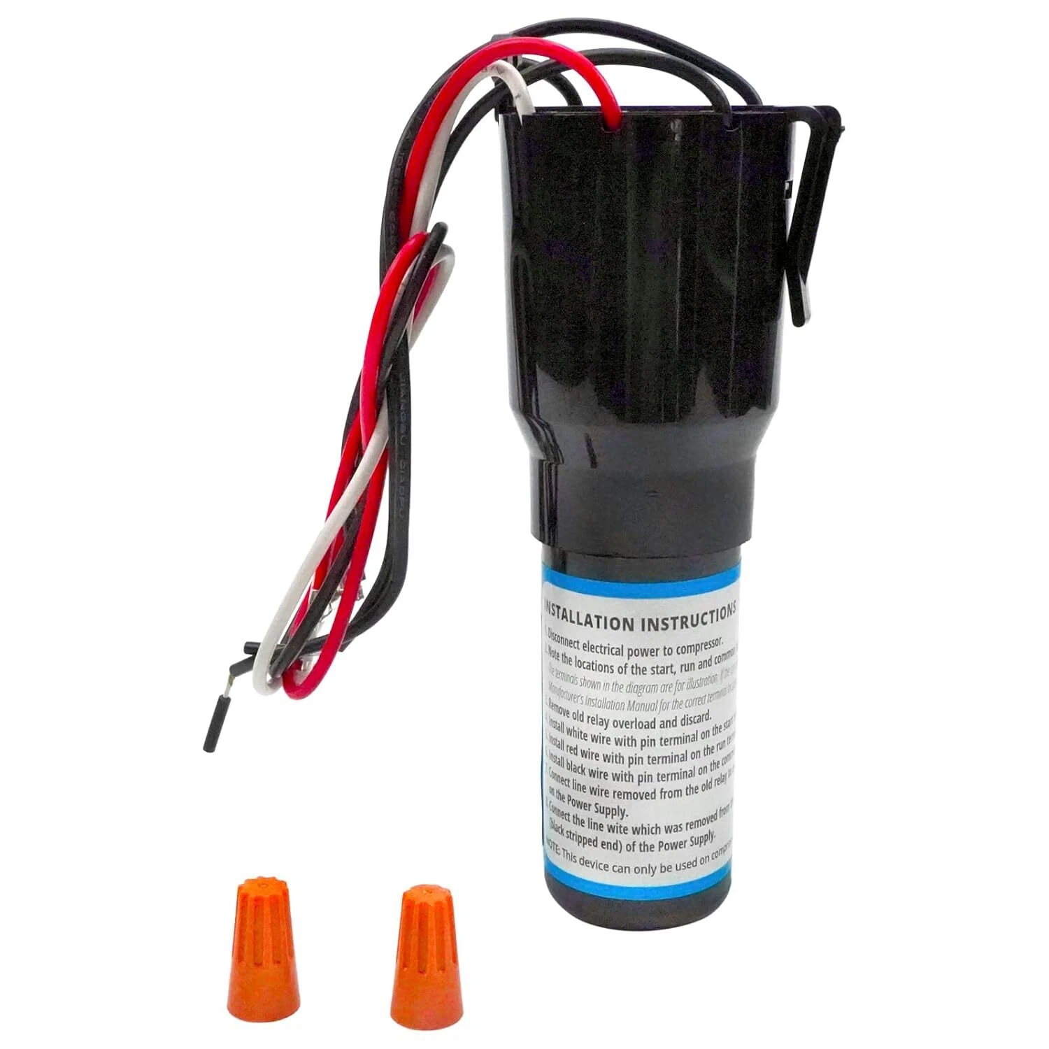Snapklik.co : 3 In 1 Hard Start Capacitor Kit For Refrigerators