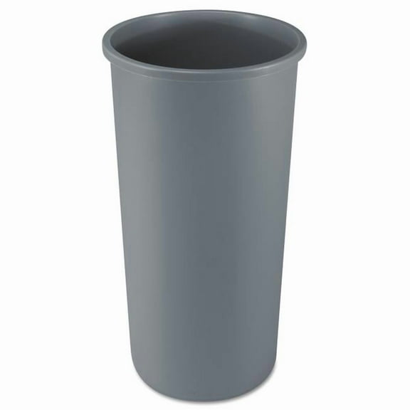 Untouchable Waste Container  Round  Plastic  22 gal  Gray