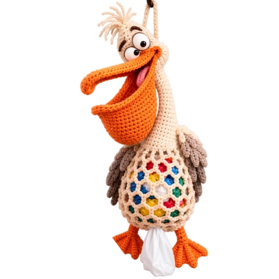 Rdausd 11.81 inch Animal Crochet Craft Kit, Pelican Style with Colorful ...
