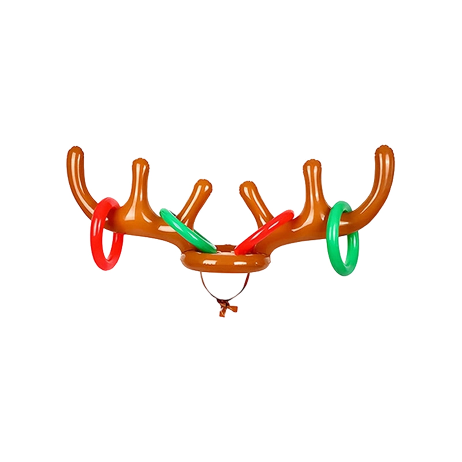 Rdausd 33.46 inch Inflatable Reindeer Antler Ring Toss Game, Brown ...