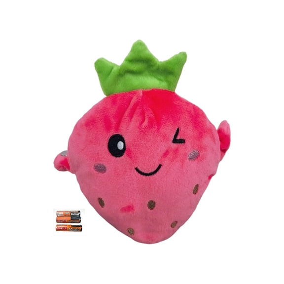 Rdausd Beat Musical Plush Doll, Parent-Child Interactive Induction Strawberry Toy with Piano Sound, Ideal for Kids, Indoor or Outdoor Play and Gift Giving, Lightweight Child-Friendly Design