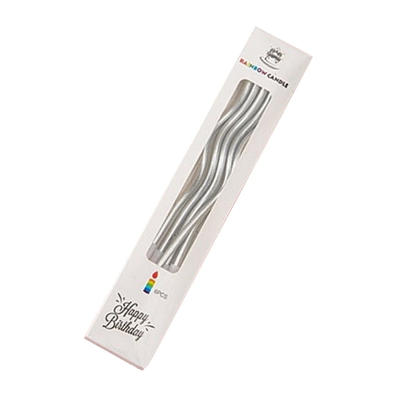 Rdausd Birthday Candles Spiral Cake Candles, 6 Pcs Slim Curly Candle Sticks, Wedding Party Cake Decoration, Festive Birthday Toppers