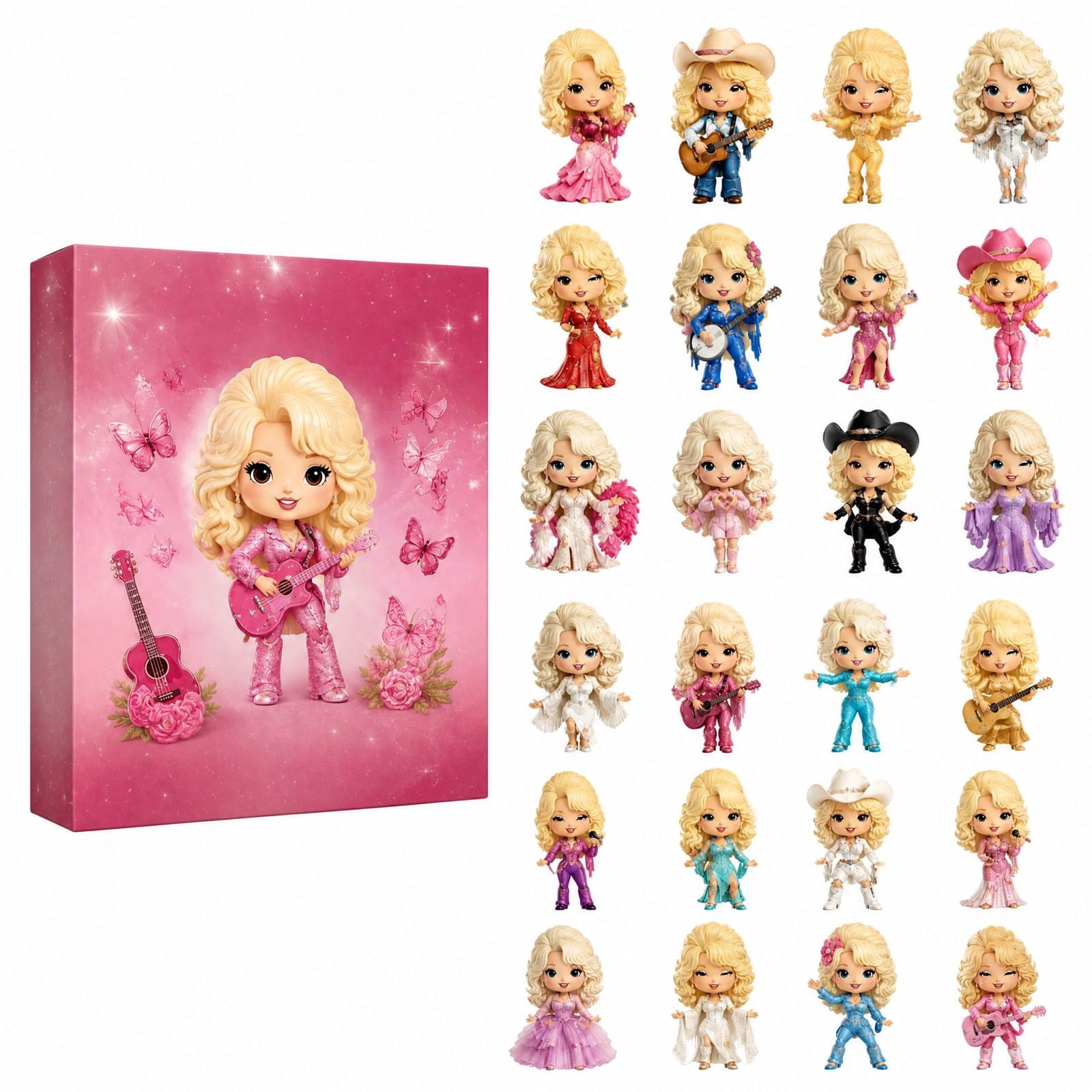 Rdausd Christmas Advent Calendar Blind Box, 10.22 x 7.1 x 2.36 Inch ...