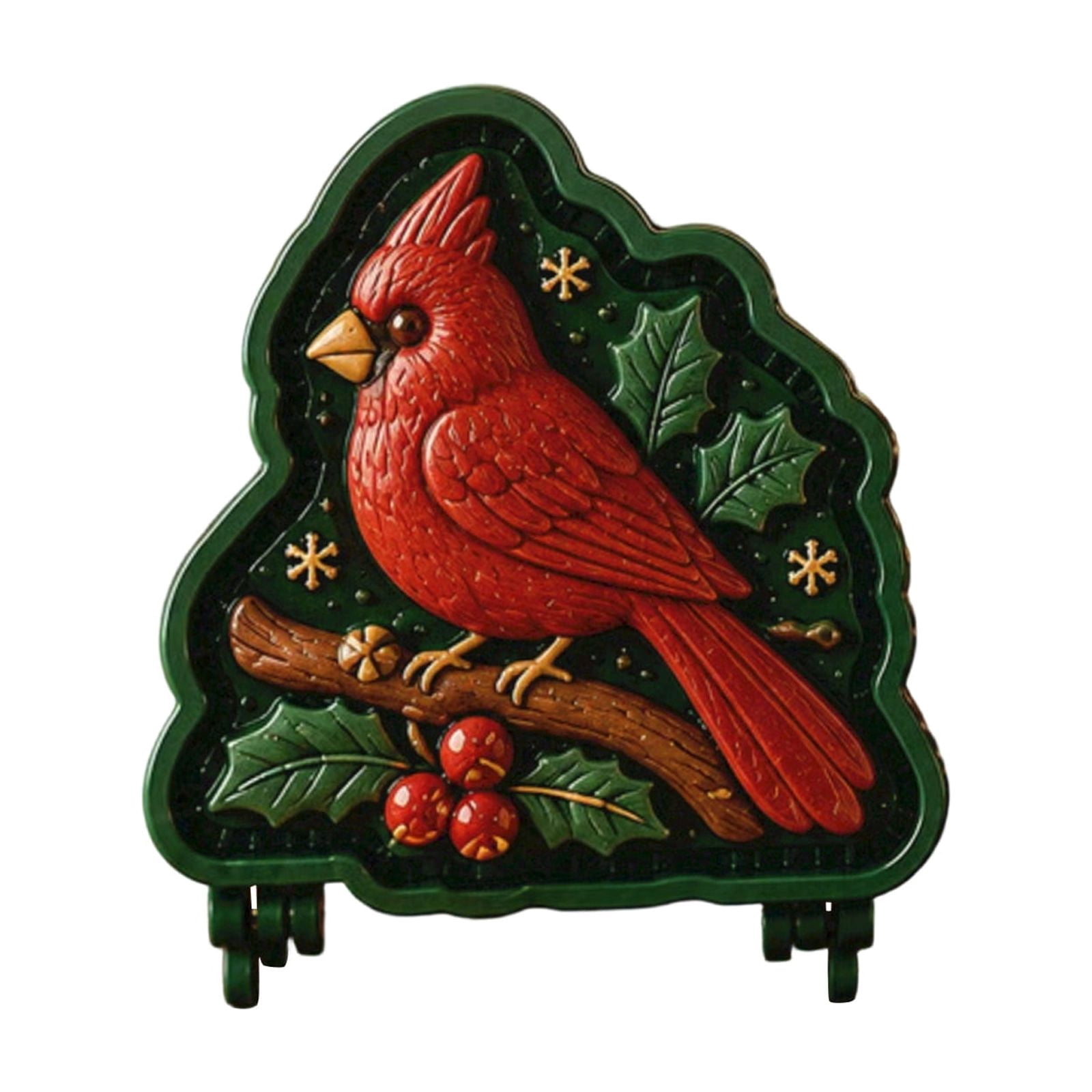 Rdausd Christmas Cookie Cutters, 2.4 Inch Cardinal Bird Hand Pie Mold ...