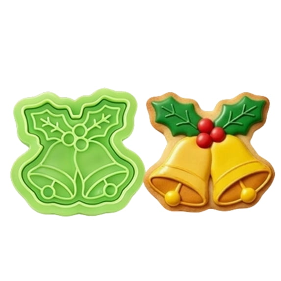 2 Inch Bell Rdausd Christmas Jingle Bell Cookie Cutter, 3D Printed Holiday Biscuit ...