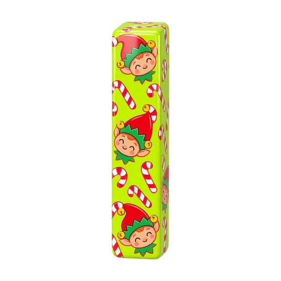 Rdausd Christmas Squishy Toy 7.87 x 1.97 Inch, Slow Rising Holiday Stress Relief Squeeze Block, Cute Elf Candy Cane Sensory Fidget Toy for Stocking Stuffers, Green