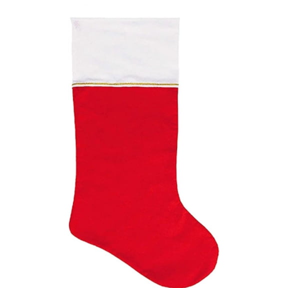 Rdausd Christmas Stocking, Oversized Family, Red, for Mantel Decorating and Small Gift Giving, Soft Textile Stocking with a Hanging Loop for Seasonal Styling
