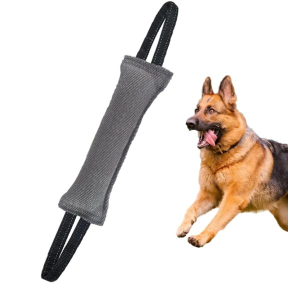 Rdausd Dog Tug Toy with Two Handles, Bite Pillow for Training, Interactive Play, Durable Tear-Resistant Canvas Fetch Toy for Medium, Large Dogs, K9 Schutzhund, Tug of War, Recall