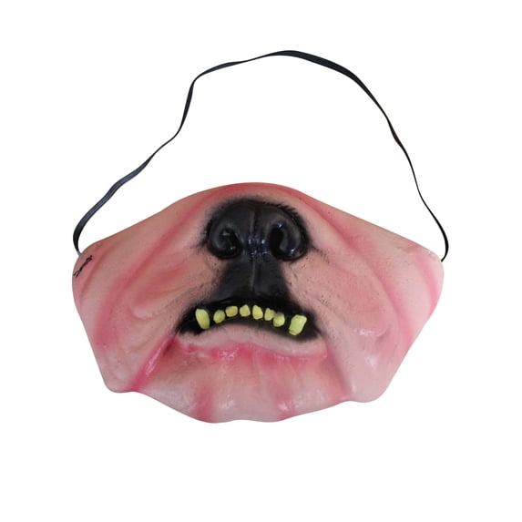 Rdausd Funny Dog Muzzle Costume Mask, Novelty Creepy Dog Face Mask for Small Medium Large Dogs, Hilarious Pet Costume Accessory for Parties Halloween Photos Pranks