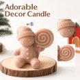 thumbnail image 1 of Rdausd Gingerbread Man Scented Candle, Christmas Soy Wax Figurine Candle, Holiday Aromatherapy Gift for Party Favor, Perfect Xmas Holiday Decor Gift for Family Friends, 1 of 4