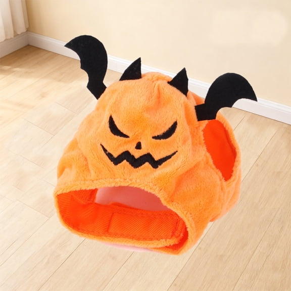 Rdausd Halloween Bat Pet Hat, Plush Devil Ears Costume Headwear for Cats and Dogs, Spooky Party Cap Fit for Holiday Dress Up or Photos During Halloween Photoshoots