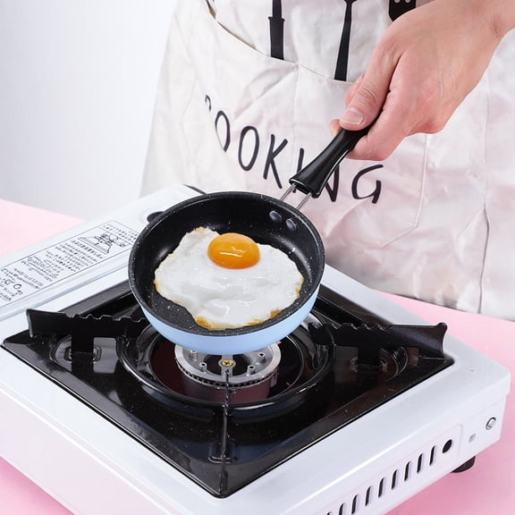 Rdausd Mini Nonstick Frying Pan, Small Skillet for Eggs Pancakes and Real Cooking Play, Blue Color, Ideal in Home Kitchens, Meal Prep and Everyday Cooking, Practical Easy-Care Design for Regular Use