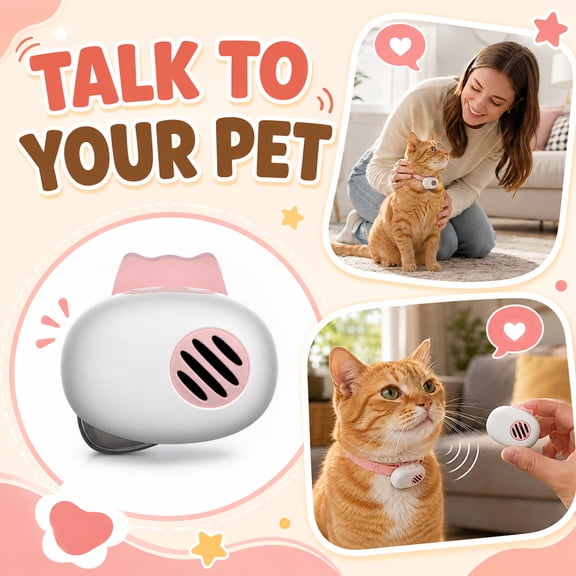 Rdausd Pet Communication Sound Button, Recordable Voice Training Buzzers for Dogs and Cats, Interactive Talking Buttons Fit for Fun Pet Learning During Daily Learning Play