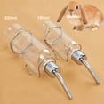 thumbnail image 1 of Rdausd Stainless Steel Hanging Pet Water Bottle with Ball Nozzle, Drip-Free Drinker for Rabbit Hamster Guinea Pig Ferret Small Animals, Cage Mount Automatic Water Feeder Bottle, 1 of 8