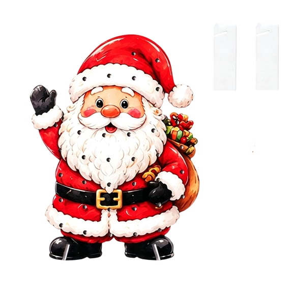 Rdausd Wooden Lollipop Christmas Stand, Santa Candy Holder Display, Holiday Tabletop Dessert Shelf Decoration for Party, Perfect Xmas Holiday Decor Gift for Family Friends