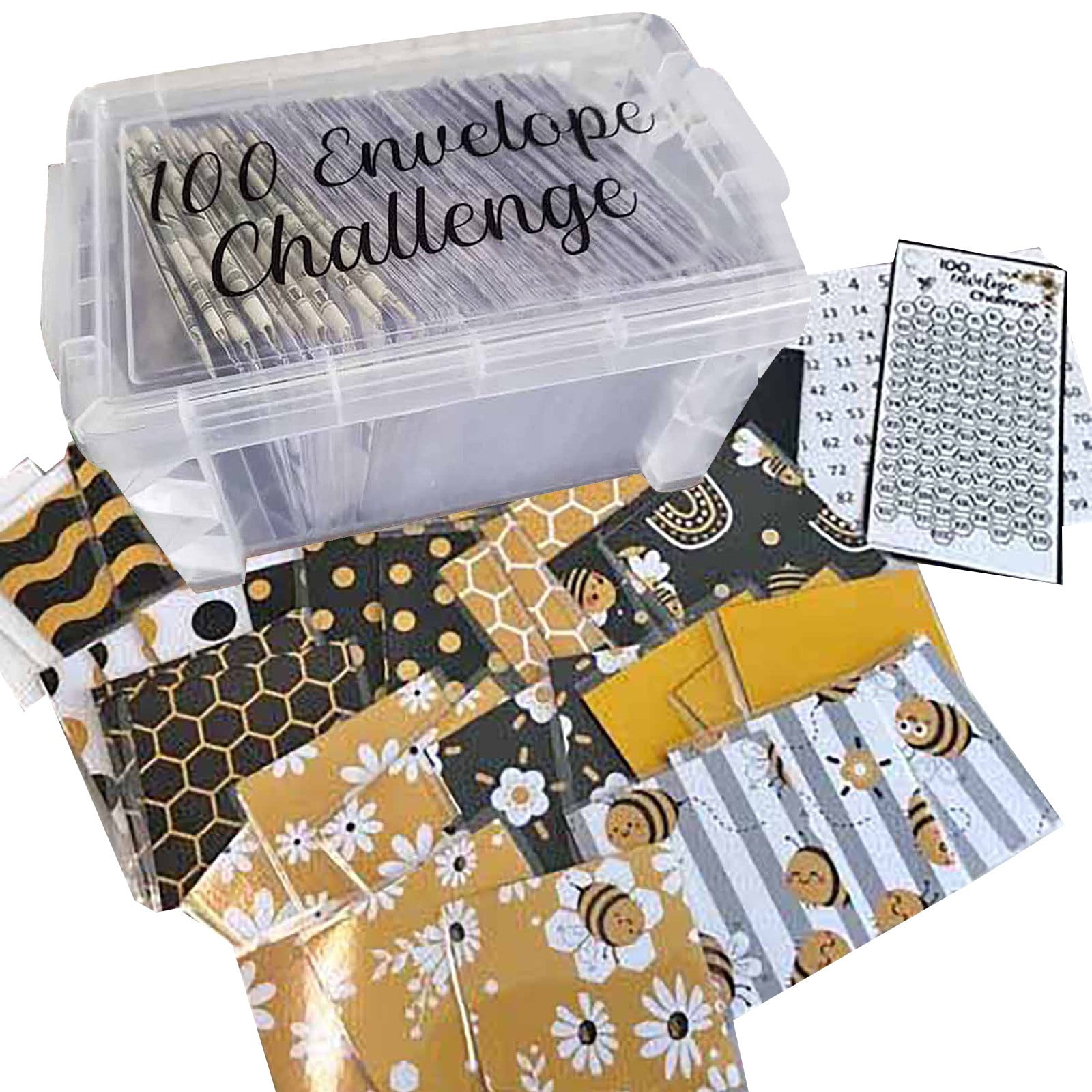 Rdeuod 100 Envelope Challenge Box Set, 5050$ Money Saving Challenge Kit ...