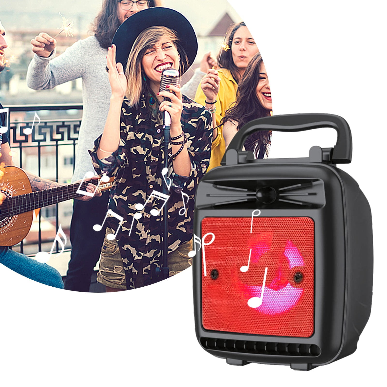 Rdeuod Bluetooth Speakers,Card Insertion USB Flash Drive Wireless