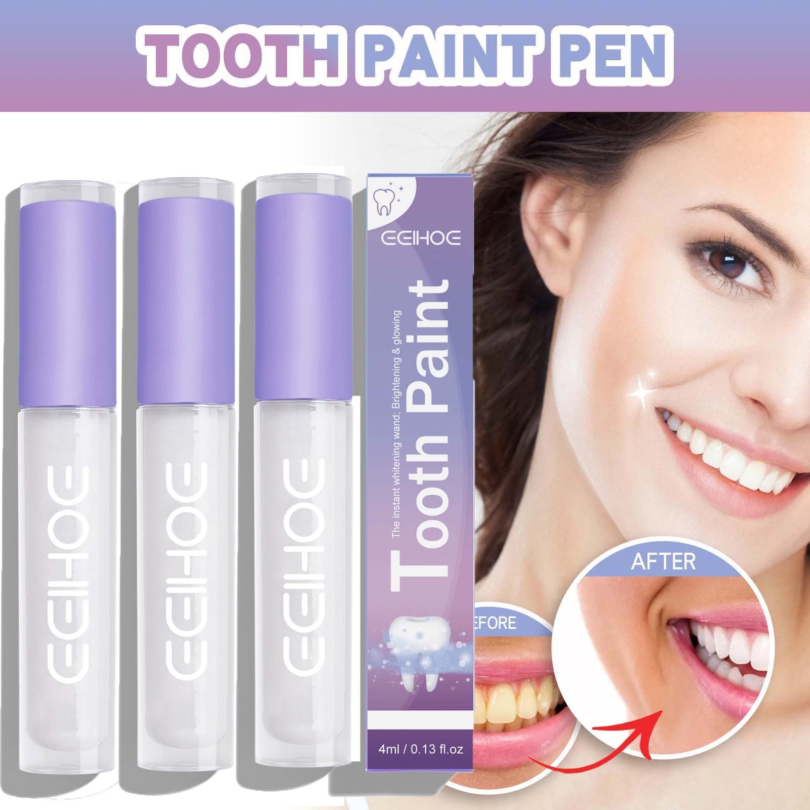 Rdeuod Glostik Tooth Gloss,Whiter Teeth, Glostik Tooth Gloss Whiter Teeth, Teeth Whitening