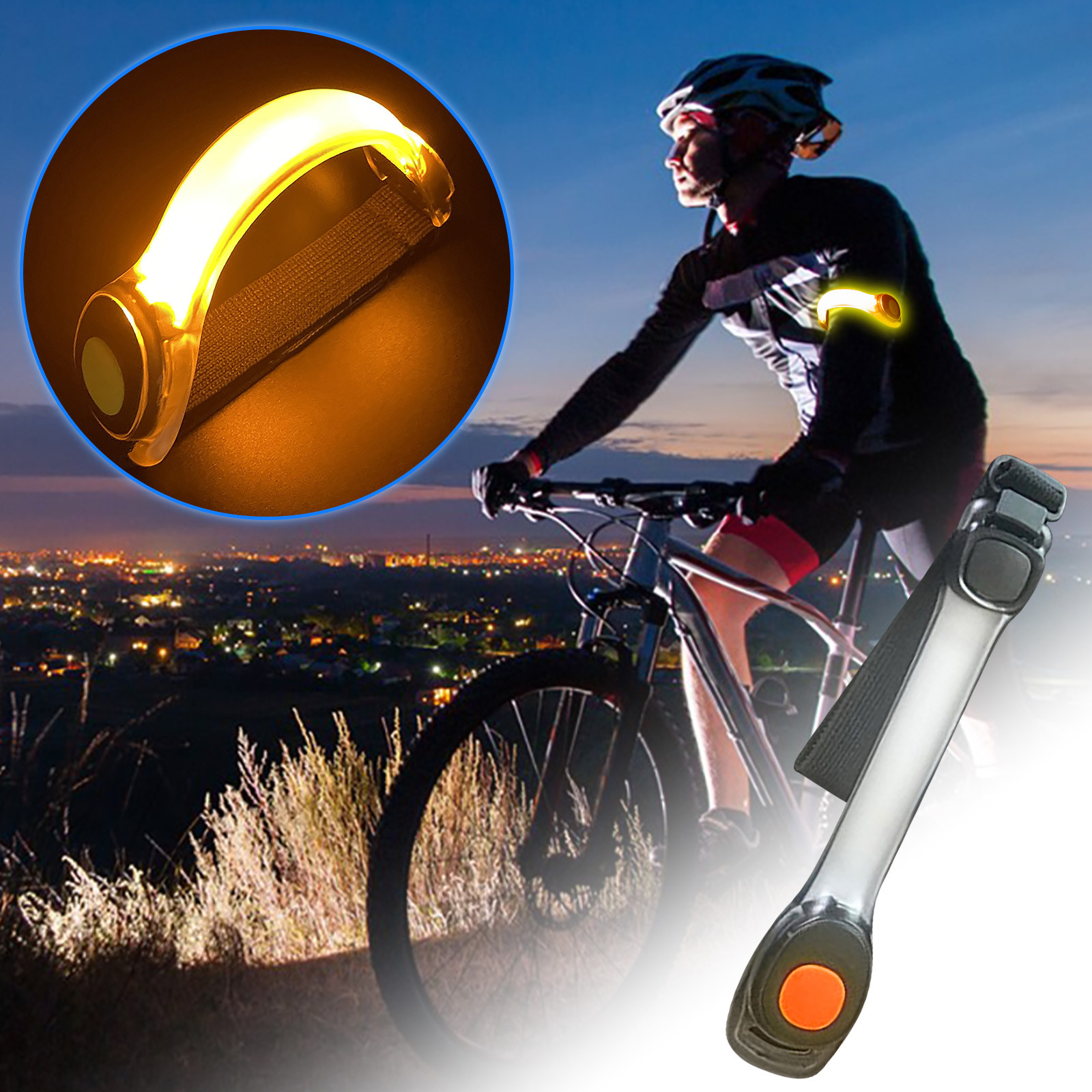 Rdeuod Lamp,Night Jogging Alert Bracelet, LED Button Armband, Night