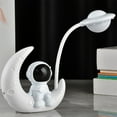 thumbnail image 1 of Rdeuod Lamp,Spaceman Lamp Astronaut LED Table Lamp Wireless Bedside Lamp For Home Bedroom Kids Boys Birthday Gifts,White,White,One Size, 1 of 6