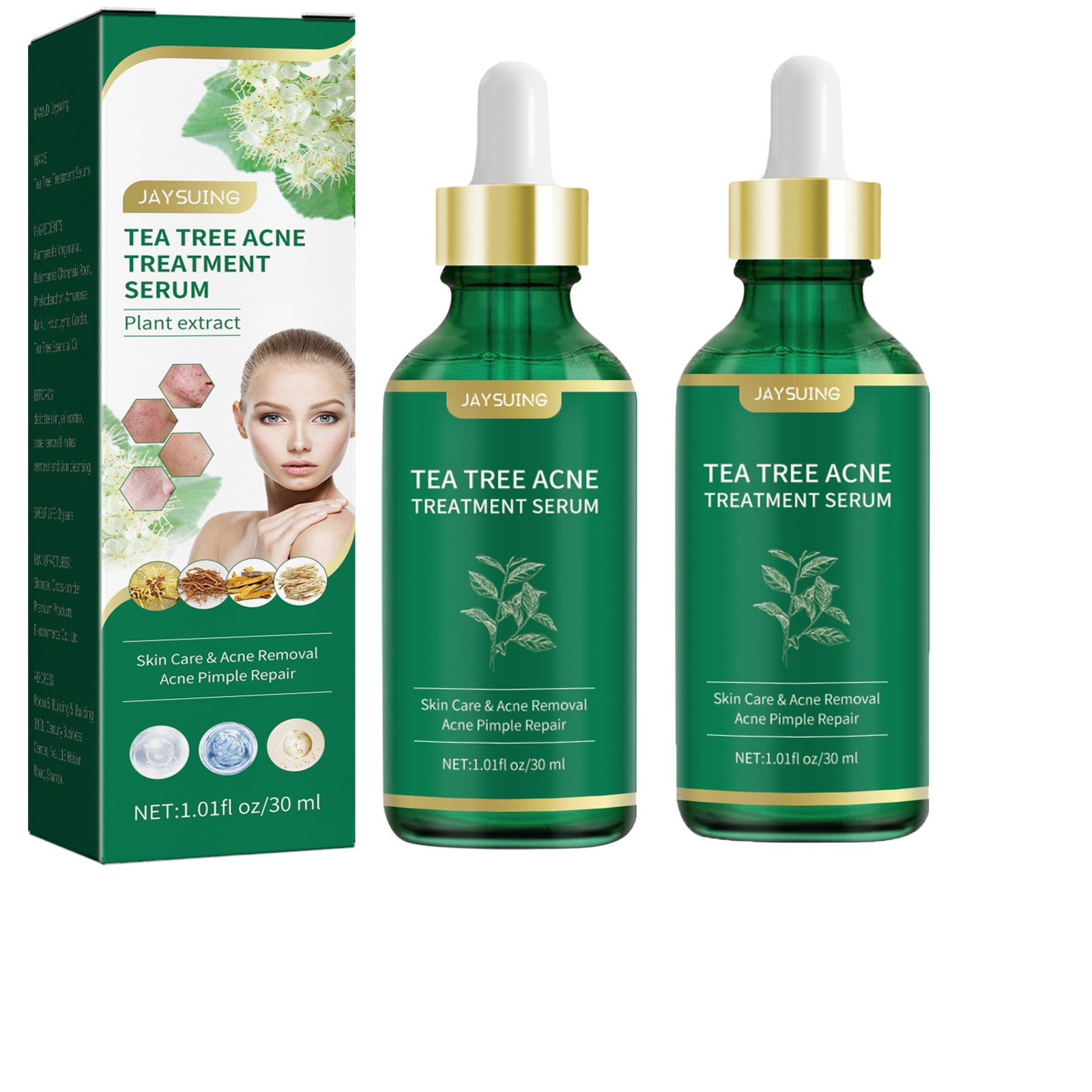 Rdeuod Serum for Face,TeaTree Oil Serum, Acne Cure For Prone Face