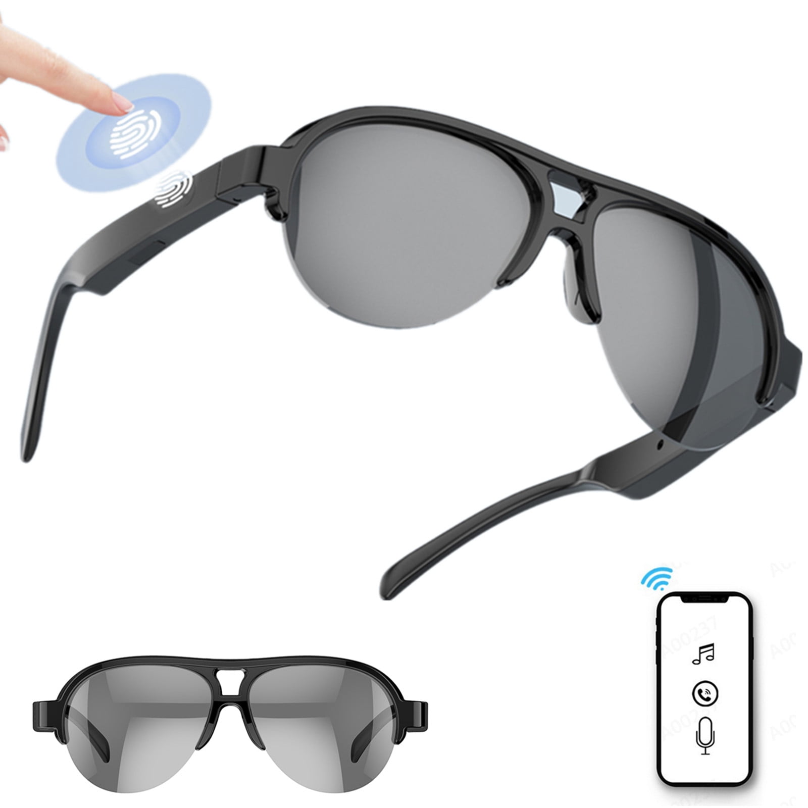 Rdeuod Smart Glasses Wireless Bluetooth Sunglasses Open Ear Music&Hands