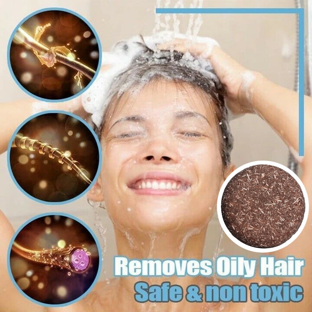 Rdeuod Soap Bar,Darkening Shampoo Bar New Polygonum Essence Hair
