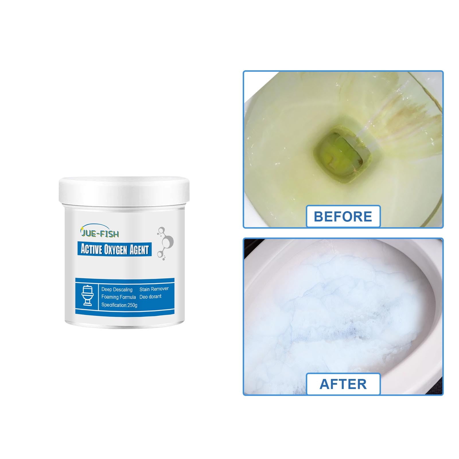 Rdeuod Splash Foam Toilet Cleaner,Toilet Bowl Active Oxygen Agent