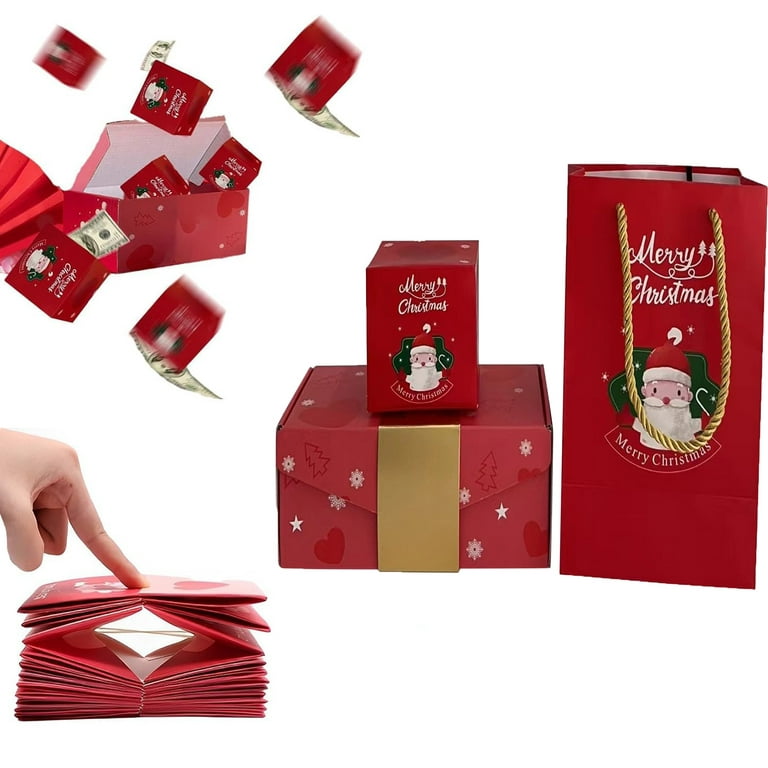 Surprise Gift Box Explosion, Creating the Most Surprising Gift, Merry  Christmas Surprise Box Gift Boxes, Surprise Box Gift Box for Money, Folding