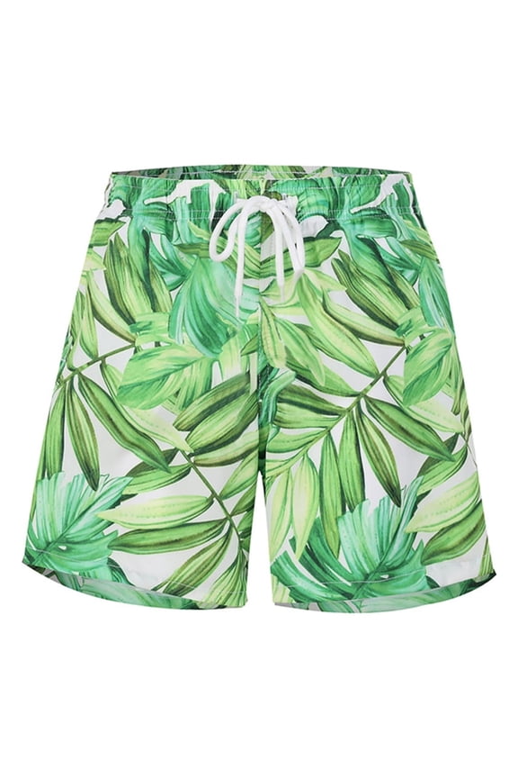 Family Matching Swimwear Fashion Print Father and Son Swim Trunks