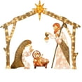 thumbnail image 1 of Rdhnmea Nativity Sets for Christmas Outdoor Metal Nativity Scene Yard Stake Lighted Christmas Decoration Christmas Outside Decor, 1 of 9