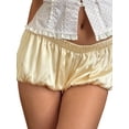 thumbnail image 1 of Rdhnmea Women Bloomer Shorts, Elegant Low Waist Solid Summer Casual Shorts, 1 of 7