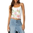 thumbnail image 1 of Rdhnmea Women Crop Camisoles Floral Print Spaghetti Strap Sleeveless Tank Tops, 1 of 9