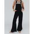 thumbnail image 1 of Rdhnmea Women Denim Bib Overalls Washed Ripped Baggy Flared Jean Jumpsuit, 1 of 9