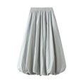 thumbnail image 1 of Rdhnmea Women's Balloon Long Skirts High Waist Solid Color A-Line Skirts, 1 of 9