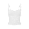 thumbnail image 1 of Rdhnmea Women's Summer Lace Cami Tops Sleeveless Ruched Front Camisole, 1 of 9