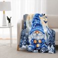 thumbnail image 1 of Rdsfhsp Blue Gnome Moon Butterfly Soft Flannel Throw Blanket, Ultra Soft Plush Fleece Blanket for Couch Sofa Bed, Cozy Fantasy Blanket for Bedroom and Winter Home Decor 60"x50", 1 of 5