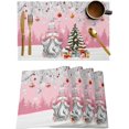 Rdsfhsp Christmas Gnome Placemats Set of 4, Winter Merry Christmas Tree
