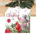 thumbnail image 1 of Rdsfhsp Christmas Table Runner, Farmhouse Burlap Xmas Table Runner 72 Inches Long Kitchen Dining Christmas Table Decorations for Indoor Outdoor Home Party Decor, 1 of 5