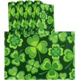 thumbnail image 1 of Rdsfhsp Clovers Shamrocks Happy St Patrick's Day Placemat Table Mats Set of 4, Heat Resistant Kitchen Place Mats for Dining Table Decoration, 1 of 5