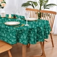 thumbnail image 1 of Rdsfhsp Dark Green Ditsy Floral Oval Tablecloth, All Over Tiny Flower Print Table Cloth, Wrinkle Free 60x84 Inch 6-8 Seater, 1 of 4