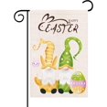 thumbnail image 1 of Rdsfhsp Easter Gnome Garden Flag 12x18 Inch Double Sided, Easter Egg Gnome with Polka Dots and Stripe, Vertical Small Banner for Seasonal Holiday Home Outside Yard Farmhouse Decoration, 1 of 5