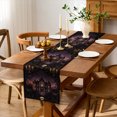 thumbnail image 1 of Rdsfhsp Gothic Halloween Linen Table Runner 13x72 Inch, Dark Castle Skull Floral Pattern Table Runner for Dining Room Decor, Spooky Holiday Kitchen Home Decoration, 1 of 5