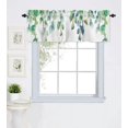 thumbnail image 1 of Rdsfhsp Green Leaves Valance Curtains, Green Valances for Windows, Plants Window Valances, Kitchen Bathroom Curtains 54x18 Inch, 1 of 5